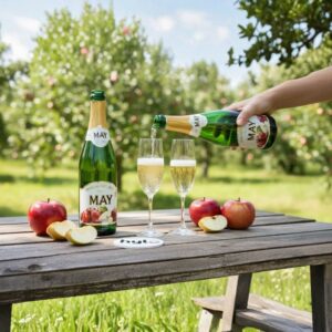 May Gold Apple Sparkling Juice, 750ml