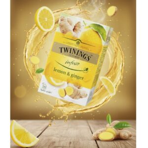 Twinings Infuso Lemon & Ginger Herbal Tea 20 Bags, 30g