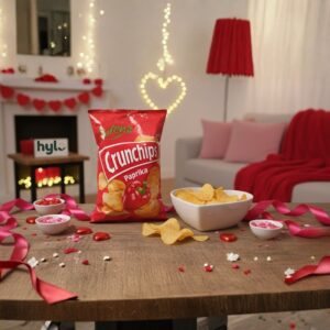 Lorenz Crunchips Paprika Potato Chips, 100g