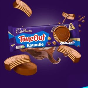 Cadbury TimeOut Roundie Chocolate Wafer, 5 Pack (150g)