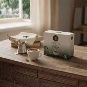 Brazilian Coffee House Turkish Coffee Medium with Cardamom, 210g (12 Sachets)