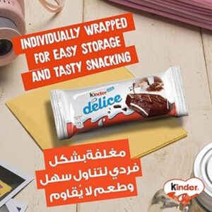 Kinder Delice Chocolate Snack Cake, 10x39