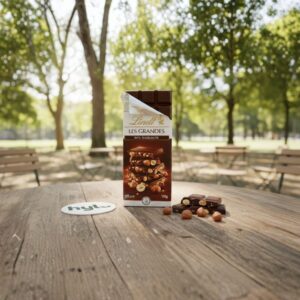 Lindt Les Grandes Dark Chocolate with 34% Hazelnuts, 150g