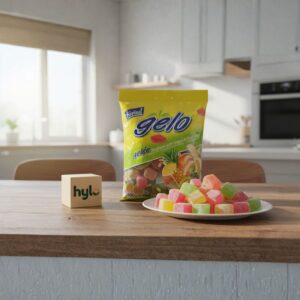 Gelo Bonbons with Tropical Fruit Juices Jelly Candies, 400g