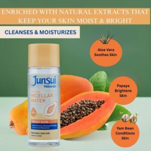 Junsui Naturals Balancing Micellar Water Bright Glow, 140ml