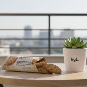 Eti Whola Digestive Cookies with Oats, Sesame, Hazelnut & Sunflower Seed, 198g