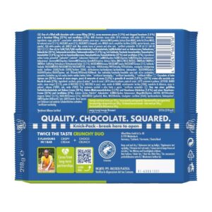Ritter Sport Crunchy Duo Crispy Cream & Choco Crunch, 218g
