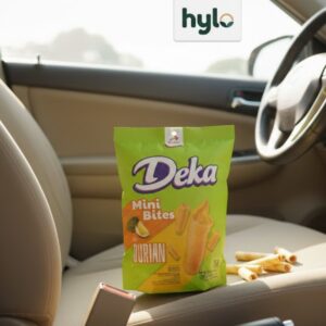 Deka Mini Bites Durian Wafer Rolls, 180g