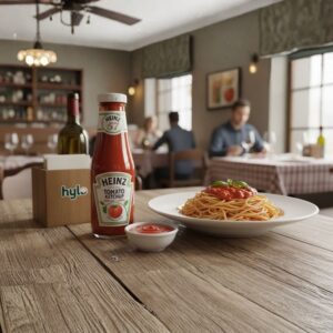 Heinz Tomato Ketchup Glass Bottle, 195g