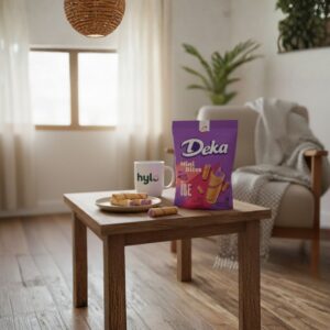 Deka Mini Bites Ube Wafer Rolls, 180g