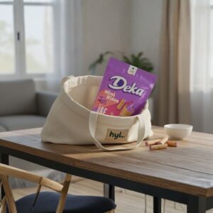 Deka Mini Bites Ube Wafer Rolls, 180g