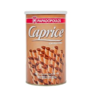 Papadopoulos Caprice Cappuccino Wafer Rolls, 250g Papadopoulos Caprice Cappuccino Wafer Rolls, 250g