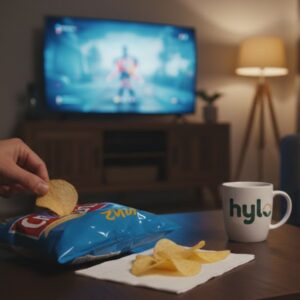 Lorenz Crunchips Salted Potato Chips, 100g