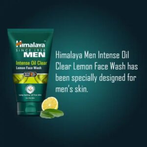 Himalaya Men Intense Oil Clear Lemon Face Wash, 100mL