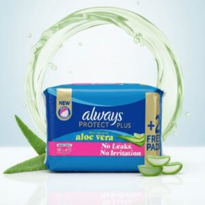 Always Protect Plus Maxi Thick Sanitary Pads  Long, 18+2 Pack