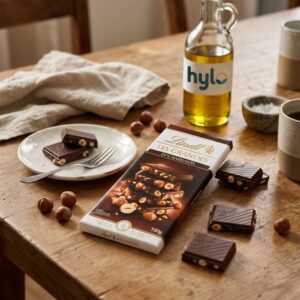 Lindt Les Grandes 34% Hazelnut Dark Chocolate 150g