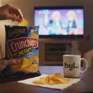 Lorenz Crunchips X-Cut Salted Potato Chips, 100g