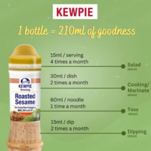 Kewpie Roasted Sesame Dressing, 210ml