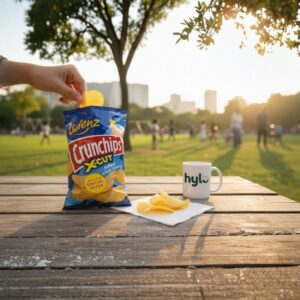 Lorenz Crunchips X-Cut Salted Potato Chips, 100g
