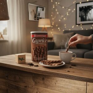 Papadopoulos Caprice Dark Chocolate Wafer Rolls, 250g