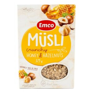 Emco Muesli Crunchy Honey & Hazelnuts, 375g Emco Muesli Crunchy Honey & Hazelnuts, 375g