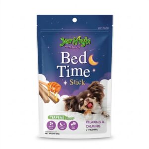 JerHigh Bed Time Stick Dog Treats, Honey & L-Theanine, 60g JerHigh Bed Time Stick Dog Treats, Honey & L-Theanine, 60g