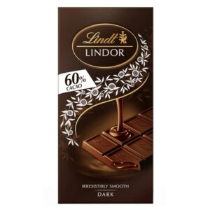 Lindt Lindor Dark Chocolate 60% Cocoa, 100g Lindt Lindor Dark Chocolate 60% Cocoa, 100g