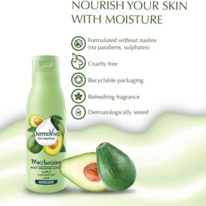 DermoViva Skin Superfood Moisturizing Body Smoothie Lotion Avocado, 200ml