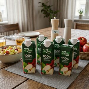 Al Rabie 100% Apple Juice, No Added Sugar, 250ml x 6