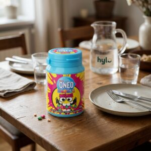 Ulker ONEO Bubble Mini Tutti Frutti Flavour Sugared Chewing Gum, 60g