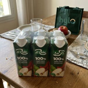 Al Rabie 100% Apple Juice, No Added Sugar, 250ml x 6