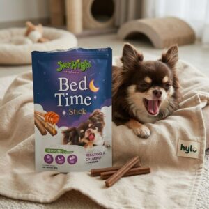 JerHigh Bed Time Stick Dog Treats, Honey & L-Theanine, 60g