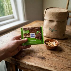 Ritter Sport Cashew Chocolate, 100g (Nut Selection)