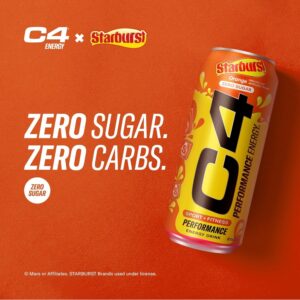C4 Performance Energy Starburst Orange, 473ml