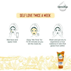 DermoViva Skin Superfood True Radiance Face Wash Turmeric, 2x150ml