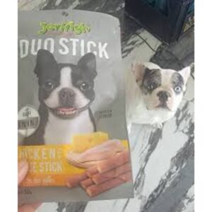 JerHigh Duo Stick Chicken with Cheese Dog Treats, 50g