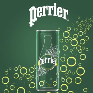 Perrier Sparkling Natural Mineral Water, 250ml