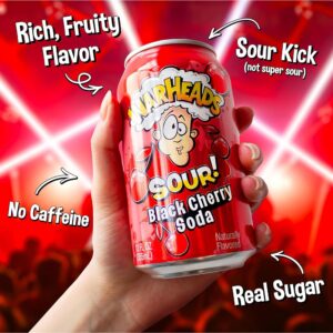Warheads Sour  Black Cherry Soda, 355ml