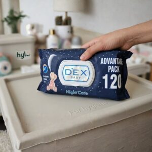 DEX Baby Wet Wipes Night Care, 120 Pack