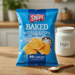 SNIPS Baked Potato Chips Sea Salt, 150g