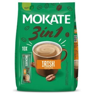 Mokate 3in1 Irish Cream Flavour Instant Coffee Mix, 10x17g Sachets, 170g Mokate 3in1 Irish Cream Flavour Instant Coffee Mix, 10x17g Sachets, 170g