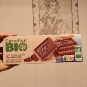 Carrefour BIO Biscuits Dark Chocolate 12 Pieces, 150g