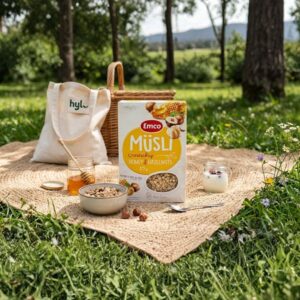 Emco Muesli Crunchy Honey & Hazelnuts, 375g
