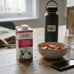 Koita Organic Strawberry Low Fat Milk, 200ml