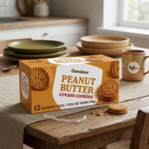 Gandour Peanut Butter Cream Cookies, 456g