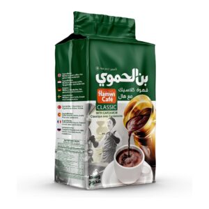 Hamwi Cafe Classic Coffee with Cardamom, Medium Roast, 500g