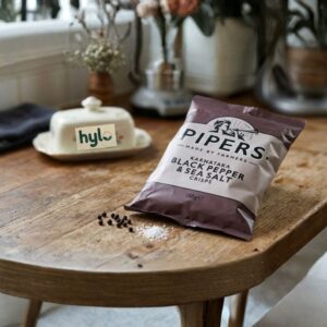 Pipers Karnataka Black Pepper & Sea Salt Crisps, 150g