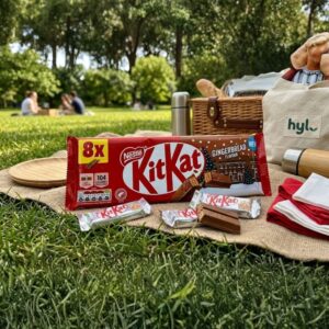 KitKat Gingerbread Flavour Chocolate Bars, 8x20.7g