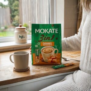 Mokate 3in1 Irish Cream Flavour Instant Coffee Mix, 10x17g Sachets, 170g