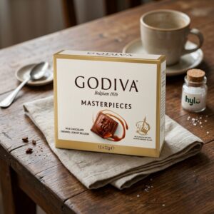 Godiva Masterpieces Milk Chocolate Caramel Lion of Belgium, 12x32g